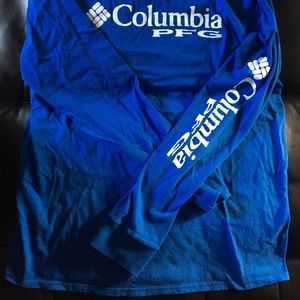 MENS COLUMBIA PFG long sleeve shirt. Size LARGE